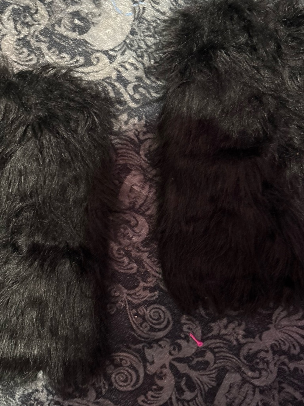 Black Faux Fur leg warmers - Women's Cozy Winter